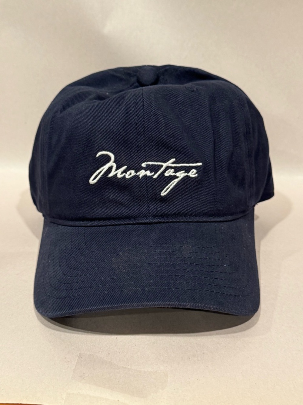 Montage Laguna Beach Adjustable Cap Strap Back Hotel Resort Summer Fun Navy Blue